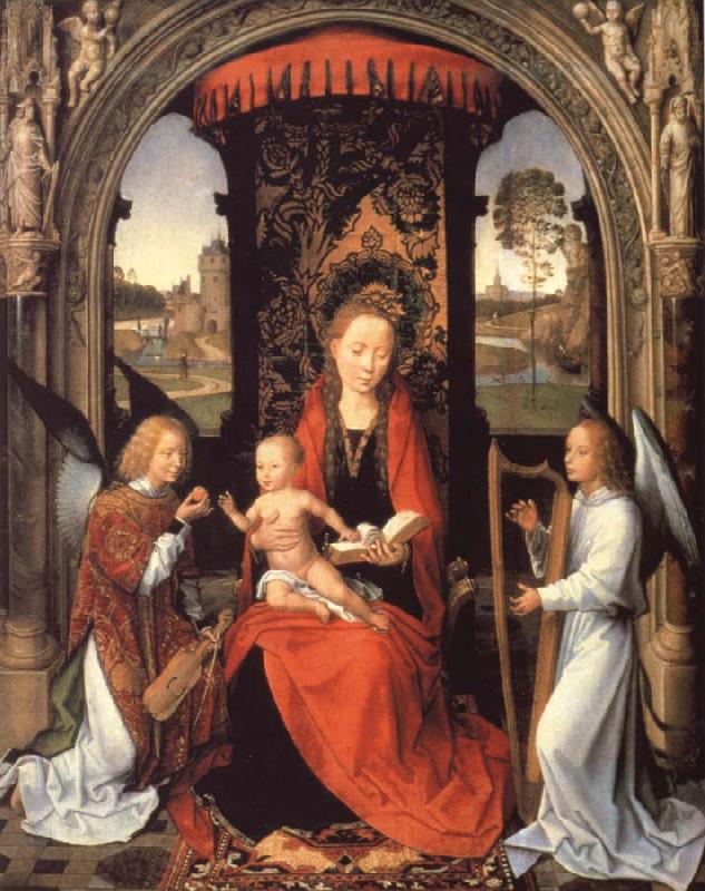 Hans Memling Madonna nad Child with Angels France oil painting art